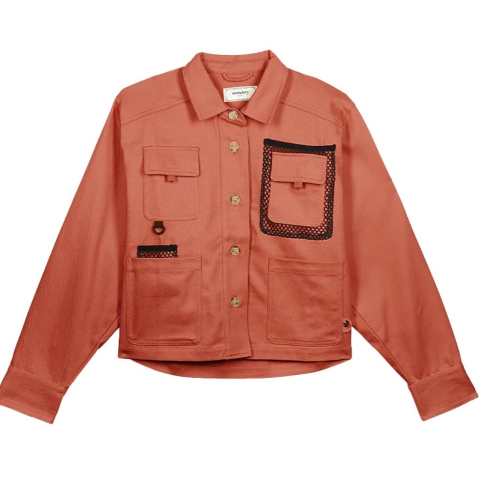 Wondery Ryan Cargo Shirt, Coral